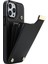 Iphone 13 Pro Tpu+Pu Deri+Metal Donanım Telefon Kapağı Kart Tutucu Black ile (Yurt Dışından) 1