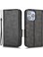 Iphone 15 Pro Max Için Maksimum Üçgen Telefon Kapağı Pu Deri Stand Cüzdan Anti-Fall Case-Black (Yurt Dışından) 1