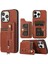 IPhone 14 Pro Case Card Tutucu Cowhide Doku Pu Derisi+Tpu Telefon Kapak-Kahverengi Için Stil 01 (Yurt Dışından) 1