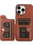 IPhone 14 Pro Case Card Tutucu Cowhide Doku Pu Derisi+Tpu Telefon Kapak-Kahverengi Için Stil 01 (Yurt Dışından) 2