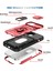 Iphone 15 Plus Pc+Tpu Kickstand Case Card Tutucu Telefon Kablosu Kameralı Kapak-Kırmızı+Siyah (Yurt Dışından) 3