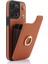 Iphone 13 Pro 6.1 Inç Kabuk Crossbody Card Tutucu Kickstand Telefon Kapak-Kahverengi Için Tpu+Pu Deri Kılıf (Yurt Dışından) 1