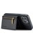 Iphone 12/12 Pro Case Tri-Kat Cüzdan Pu+Pc+Tpu Telefon Kapak Black (Yurt Dışından) 3