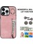 Iphone 12/12 Pro Cep Telefonu Kılıf Kart Yuvaları Rfıd Engelleme Pu+Tpu Geri Kapak Pembe (Yurt Dışından) 3