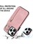 Iphone 12/12 Pro Cep Telefonu Kılıf Kart Yuvaları Rfıd Engelleme Pu+Tpu Geri Kapak Pembe (Yurt Dışından) 4