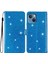 iPhone 14 Plus Için Pu Deri Kılıf Folio Flip Cüzdan Stand Akıllı Telefon Kapak Mavisi (Yurt Dışından) 1