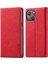 Iphone 15 Plus Stand Cüzdan Manyetik Kapatma Mikrofiber Deri Telefon Kapak Kırmızısı Için Cep Telefonu Kılıfı (Yurt Dışından) 1