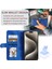 Iphone 14 Pro Max Kılıfı Için Stand Çılgın At Doku Deri Kapak Kart Yuvaları Mavisi (Yurt Dışından) 5