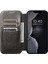 Iphone 15 Plus Case Stand Cüzdan Deri Deri Toz Değerli Telefon Kapağı Magsafe-Black ile Uyumlu (Yurt Dışından) 5