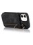 Iphone 12 Mini Cep Telefonu Kılıfı Rfıd Blokitasyon Pu+Tpu Kart Yuvaları Black ile Kapak (Yurt Dışından) 2