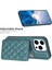 Iphone 15 Pro Kart Tutucu Kickstand Pu Deri Kaplamalı Tpu Şok Geçirmez Kapak Yeşili Için Telefon Kılıfı (Yurt Dışından) 5