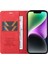 iPhone 14 Plus Içinderi Kapak Artı Cilt Dokunuşu Önleyici Cüzdan Standı Telefon Kasası (Yurt Dışından) 4