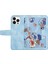 Kart Yuvaları Deri Kılıf Iphone 15 Pro Çiçek Desen Baskı Cep Telefonu Stand Kapak Baby Mavi (Yurt Dışından) 5