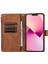 Iphone 11 Pro Max Cep Telefon Kılıfı Rhombus Için Rhombus Baskılı Deri Damla Geçirmez Cüzdan Kapak Kahverengi (Yurt Dışından) 2