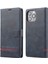 Iphone 15 Pro Max Pu Deri Cüzdan Telefon Kılıfı Yatay Hat Stand Koruyucu Telefon Kapak Mavisi (Yurt Dışından) 1