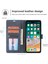 Iphone 15 Pro Max Pu Deri Cüzdan Telefon Kılıfı Yatay Hat Stand Koruyucu Telefon Kapak Mavisi (Yurt Dışından) 4