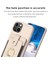 Iphone 15 Plus Pl Deri Kaplamalı Tpu Telefon Kılıfı Kickstand Card Yuvası Koruyucu Kapak Bej (Yurt Dışından) 3