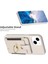Iphone 15 Plus Pl Deri Kaplamalı Tpu Telefon Kılıfı Kickstand Card Yuvası Koruyucu Kapak Bej (Yurt Dışından) 5