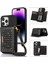 Iphone 15 Pro Rfıd Engelleme Kickstand Cover Pu Deri+Tpu Rhinestone Dekor Cüzdan Telefon Kılıfı Omuz Kayışı Black (Yurt Dışından) 1