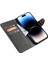 Iphone 15 Pro Max Toz Groopt Cüzdan Telefon Kapağı Anti-Çizgi Pu Deri Cep Telefon Kılıfı Kabuk Black (Yurt Dışından) 3