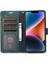 iPhone 14 Plus Içincüzdan Deri Kapağı Plus Telefon Kılıfı Orkide Kelebek Desen Yeşili (Yurt Dışından) 3