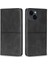 Iphone 15 Plus Manyetik Kapanış Telefon Kapağı Cowhide Doku Kart Yuvaları Deri Stand Kılıf Koşusu (Yurt Dışından) 1