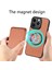 Iphone 15 Pro Fiber Pu Deri Kaplamalı Pc+Tpu Kapak-Kahverengi Için Çıkarılabilir Manyetik Kart Tutucu Telefon Kasası (Yurt Dışından) 2