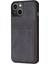 Iphone 15 Plus Kart Yuvaları Için Kickstand Case Mat Pu Deri Kaplamalı Tpu Telefon Kapak Black (Yurt Dışından) 1