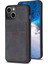 Iphone 15 Plus Kart Yuvaları Için Kickstand Case Mat Pu Deri Kaplamalı Tpu Telefon Kapak Black (Yurt Dışından) 2