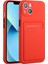 Iphone 15 Plus Soft Tpu Için Kart Yuvası Kırmızısı ile Damgalı Arka Kapak (Yurt Dışından) 5