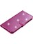 Iphone 15 Pro Glittery Telefon Deri Kılıf Anti-Drop Stand Cüzdan Telefon Kapağı Gül (Yurt Dışından) 2