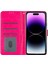Iphone 15 Pro Glittery Telefon Deri Kılıf Anti-Drop Stand Cüzdan Telefon Kapağı Gül (Yurt Dışından) 4