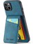 Iphone 15 Kılıf Kartı Tutucu Damla Kanıtı Pu Deri+Tpu Telefon Kapak-Mavi (Yurt Dışından) 3
