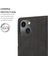 Iphone 15 Plus Slim-Fit Cep Telefon Kılıfı Manyetik Stand Cüzdan Pu Deri Telefon Kapağı Strap-Black (Yurt Dışından) 5