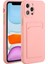 Iphone 15 Pro Max Anti-Cratch Tpu Tpu Kasa Bırak-Kötü Kart Tutucu Kapak Pembe (Yurt Dışından) 5