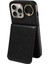 Iphone 15 Pro Max Case Litchi Doku Pu Deri+Tpu Telefon Kapağı Kart Yuvaları Black (Yurt Dışından) 1