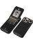 Iphone 15 Pro Max Case Litchi Doku Pu Deri+Tpu Telefon Kapağı Kart Yuvaları Black (Yurt Dışından) 3
