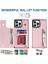 Iphone 15 Pro Max Rfıd Engelleyen Telefon Kılıfı Tpu+Pu Kickstand Cüzdan Telefon Kapağı Omuz Kayış Pembe (Yurt Dışından) 4