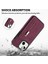 Iphone 15 Plus Fermuar Cep Deri Kaplamalı Tpu Telefon Kılıfı Cüzdan Telefon Kickstand Cover-Wine Kırmızı (Yurt Dışından) 5