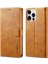 Iphone 15 Pro Max Cüzdan Kılıf Buzağı Dokusu Katlanabilir Stand Pu Deri Flip Cover-Sarı (Yurt Dışından) 1