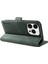 Iphone 14 Pro Folio Flip Cover Pu Deri Deri Deri Touch Stand Cüzdan Telefon Vaka Yeşil (Yurt Dışından) 4
