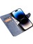 Iphone 15 Plus Koşu Anti-Çizelge Şok Geçirmez Cep Telefon Kılıfı Pu Deri Cüzdan Telefon Kapak Mavisi (Yurt Dışından) 3