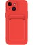 Iphone 15 Plus Için Ön Çizgiye Telefon Kasası Artı Pure Renkli Yumuşak Tpu Telefon Kapağı Kart Tutucu-Red ile (Yurt Dışından) 1