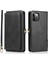 Iphone 13 Pro 6.1 Inç Çıkarılabilir 2-1 Arada Tpu+Pu Deri Flip Kapak Cüzdanı Telefon Vaka-Siyah (Yurt Dışından) 1