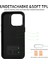 Iphone 14 Pro Case Card Tutucu Pu Deri+Tpu Şok Geçirmez Telefon Kapak Golü Altın (Yurt Dışından) 5