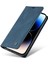 Iphone 15 Pro Pu Deri Deri Touch Cüzdan Stand Telefon Kapak Blue Için Koruyucu Kılıf (Yurt Dışından) 5