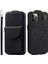 Iphone 12/12 Pro Pu Derisi+Tpu Telefon Kılıfı Dikey Kart Tutucu 2 Kayış-Black ile (Yurt Dışından) 1