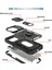 Iphone 15 Pro-Sürgülü Kamera Penceresi Için Telefon Kılıfı Pc+Tpu Kickstand Kapak Kart Yuvası Black (Yurt Dışından) 3