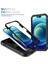 Iphone 15 Pro-Sürgülü Kamera Penceresi Için Telefon Kılıfı Pc+Tpu Kickstand Kapak Kart Yuvası Black (Yurt Dışından) 4