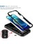 Iphone 15 Pro-Sürgülü Kamera Penceresi Için Telefon Kılıfı Pc+Tpu Kickstand Kapak Kart Yuvası Black (Yurt Dışından) 5